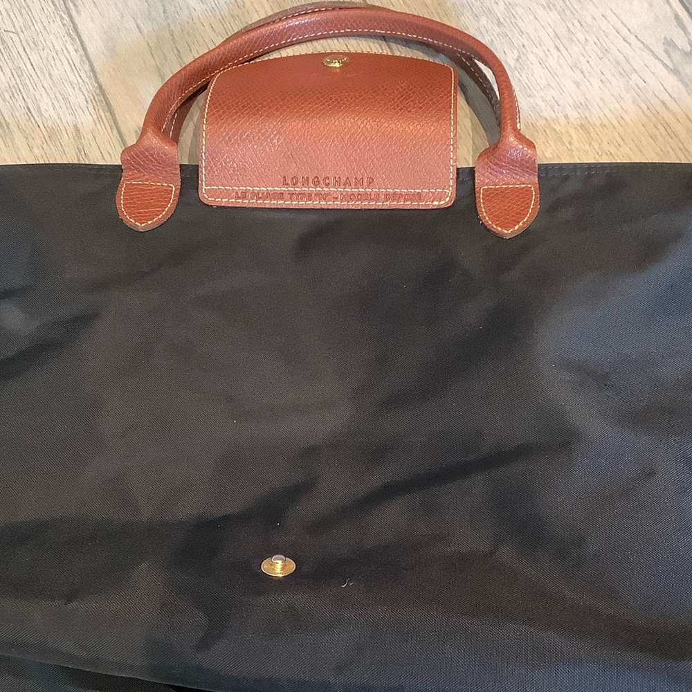Longchamp Le Pilage Type “M” Black and Brown Women's Tote Bag - Picture 2 of 8